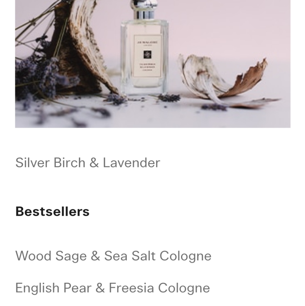 Jo Malone Perfume-5 bottles